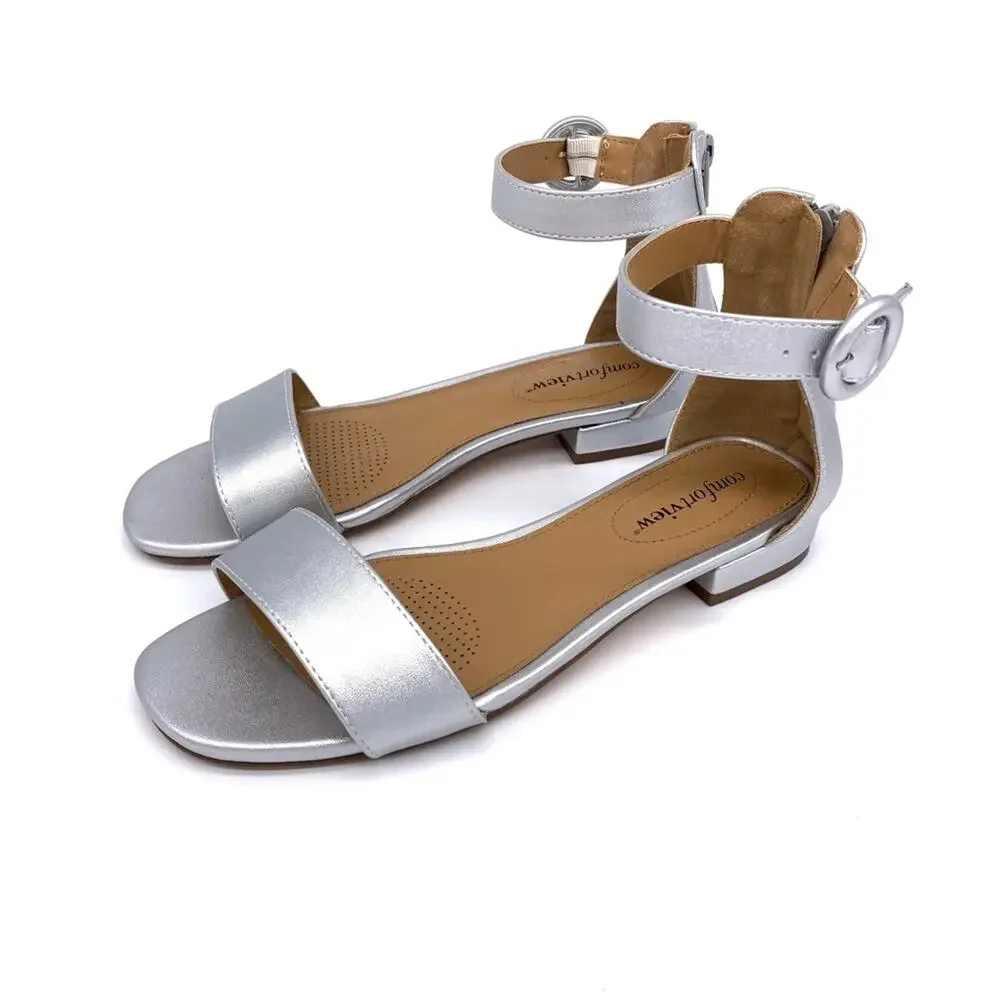 COMFORTVIEW The Alora Sandal Silver 7